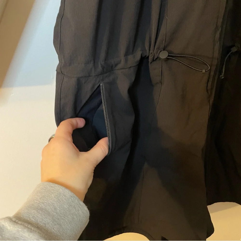 Lululemon Stretch Rib Pocketed Romper Black size 8 - Picture 7 of 8